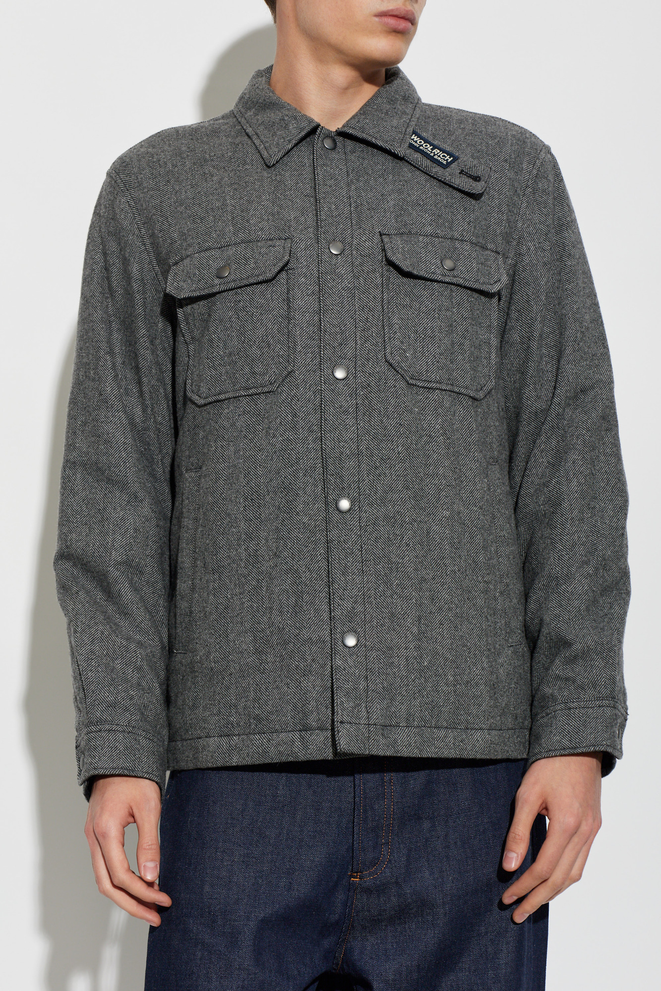 Woolrich Herringbone down jacket | Men's | Vitkac